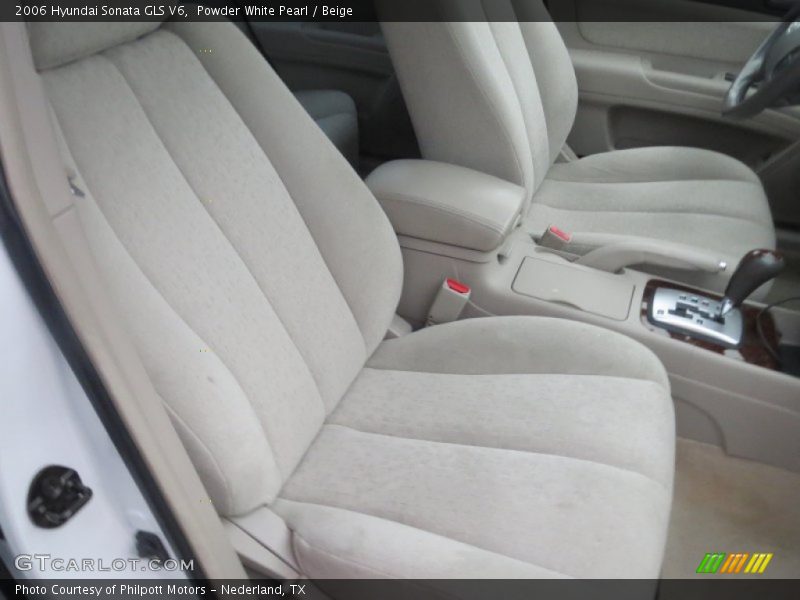 Powder White Pearl / Beige 2006 Hyundai Sonata GLS V6