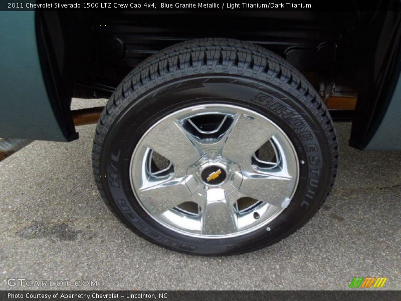 Blue Granite Metallic / Light Titanium/Dark Titanium 2011 Chevrolet Silverado 1500 LTZ Crew Cab 4x4