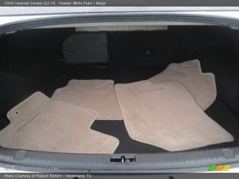 Powder White Pearl / Beige 2006 Hyundai Sonata GLS V6