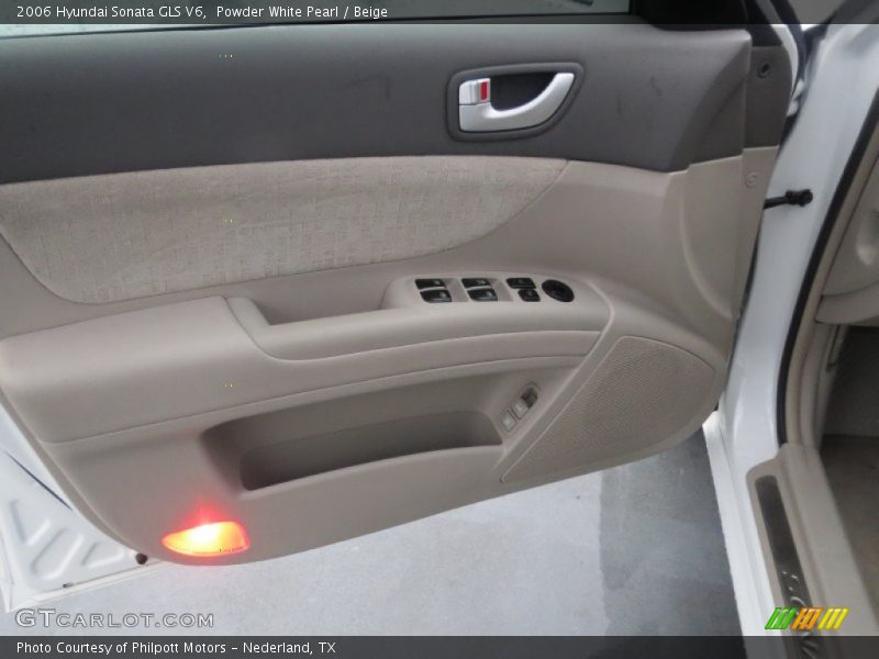 Powder White Pearl / Beige 2006 Hyundai Sonata GLS V6