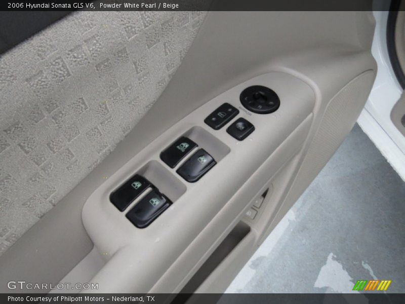 Powder White Pearl / Beige 2006 Hyundai Sonata GLS V6