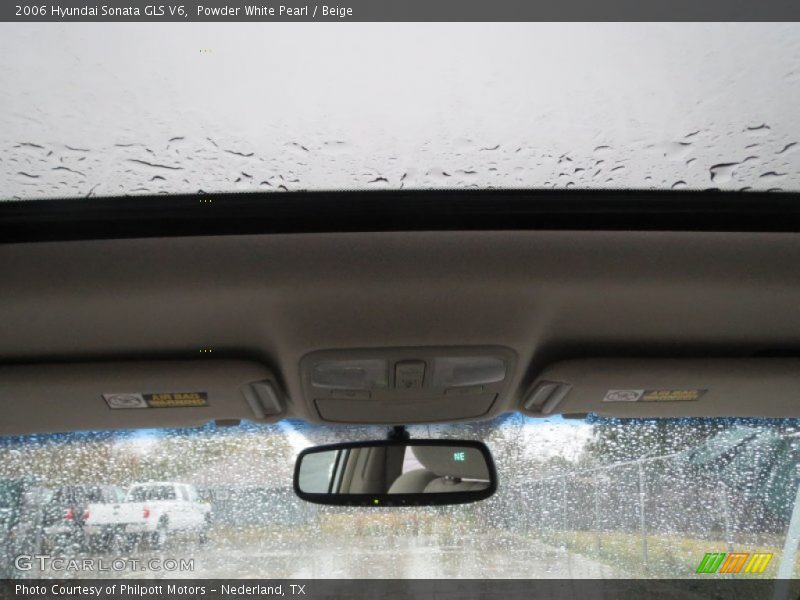 Powder White Pearl / Beige 2006 Hyundai Sonata GLS V6