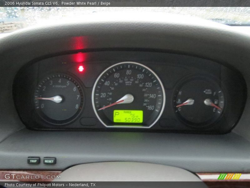 Powder White Pearl / Beige 2006 Hyundai Sonata GLS V6