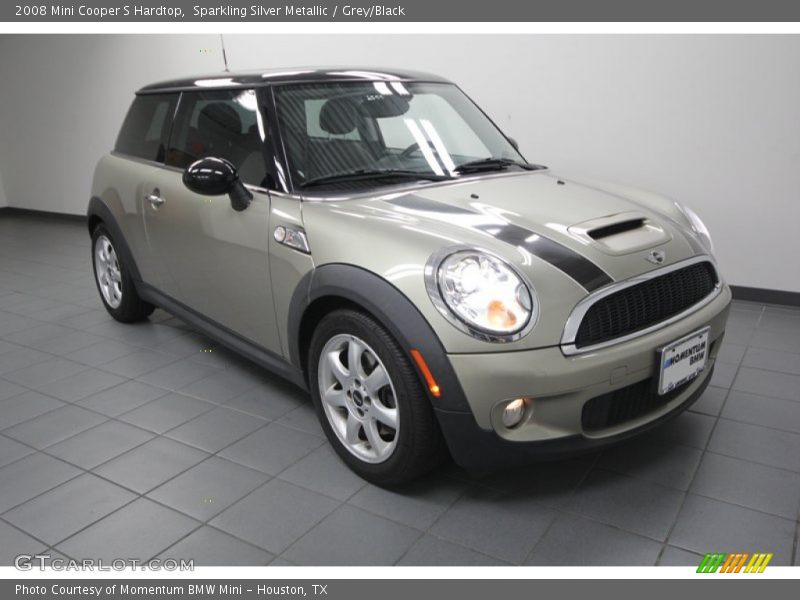 Sparkling Silver Metallic / Grey/Black 2008 Mini Cooper S Hardtop