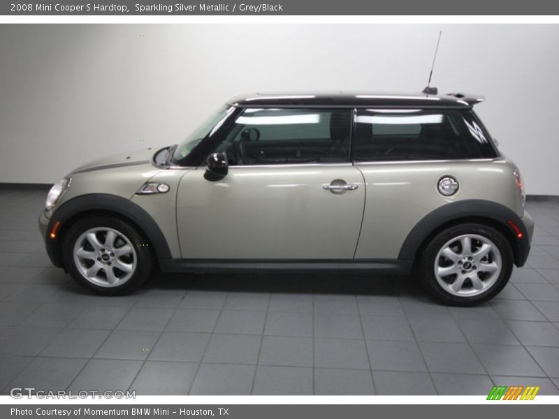 Sparkling Silver Metallic / Grey/Black 2008 Mini Cooper S Hardtop