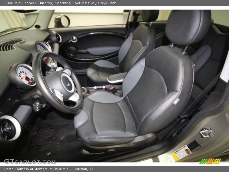 Sparkling Silver Metallic / Grey/Black 2008 Mini Cooper S Hardtop