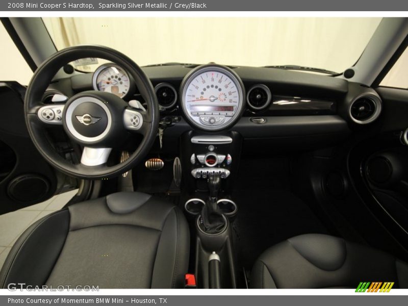 Sparkling Silver Metallic / Grey/Black 2008 Mini Cooper S Hardtop
