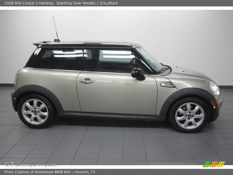 Sparkling Silver Metallic / Grey/Black 2008 Mini Cooper S Hardtop
