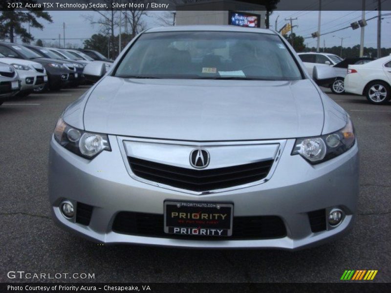 Silver Moon / Ebony 2012 Acura TSX Technology Sedan