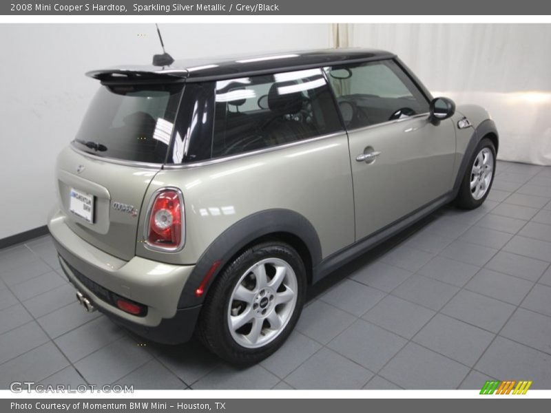 Sparkling Silver Metallic / Grey/Black 2008 Mini Cooper S Hardtop