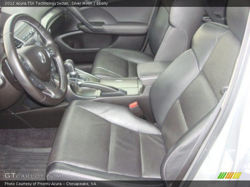 Silver Moon / Ebony 2012 Acura TSX Technology Sedan