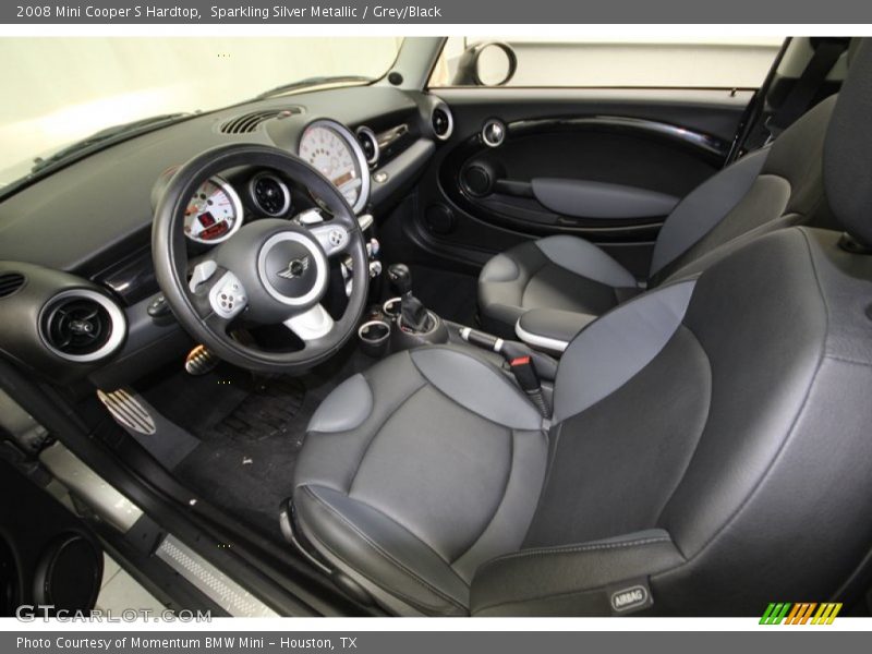 Sparkling Silver Metallic / Grey/Black 2008 Mini Cooper S Hardtop
