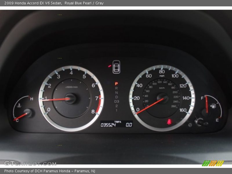  2009 Accord EX V6 Sedan EX V6 Sedan Gauges