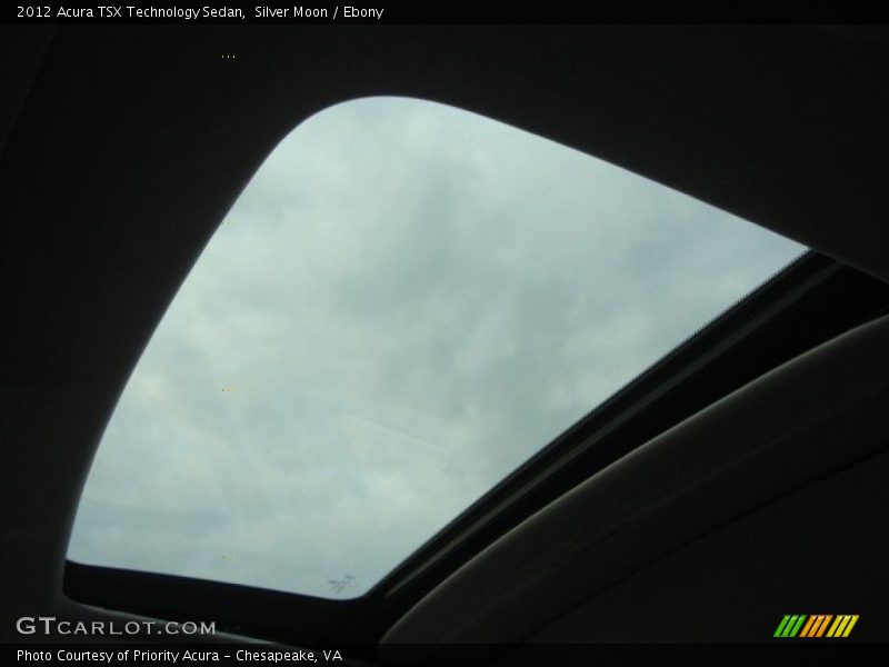 Silver Moon / Ebony 2012 Acura TSX Technology Sedan