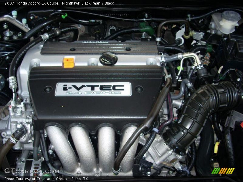 Nighthawk Black Pearl / Black 2007 Honda Accord LX Coupe