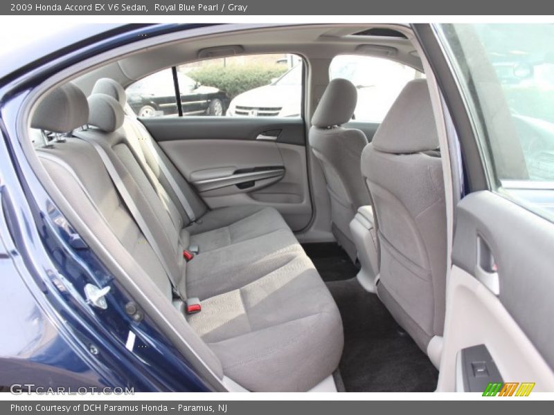 Royal Blue Pearl / Gray 2009 Honda Accord EX V6 Sedan