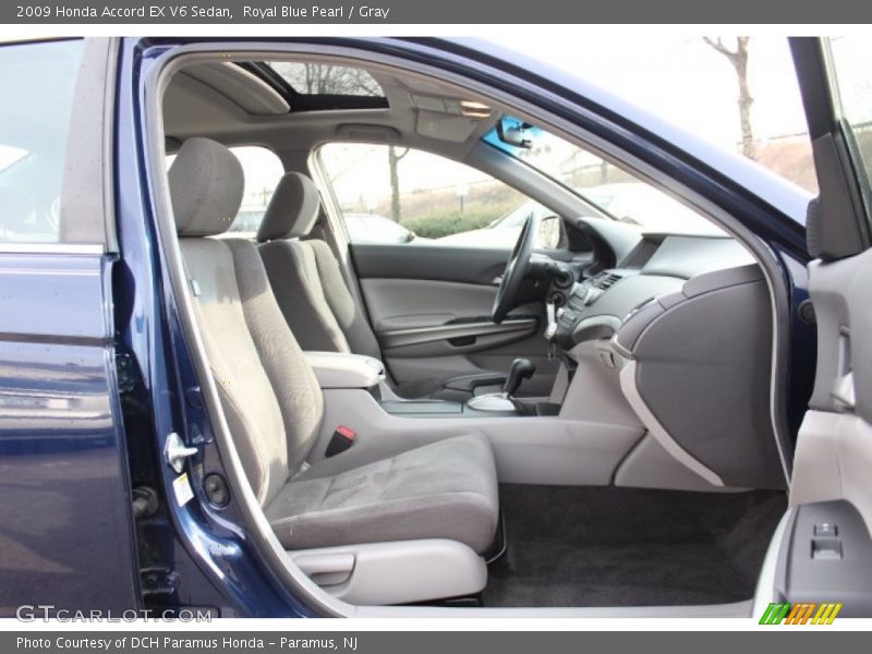 Royal Blue Pearl / Gray 2009 Honda Accord EX V6 Sedan