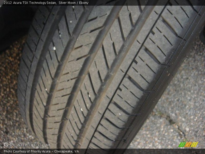Silver Moon / Ebony 2012 Acura TSX Technology Sedan