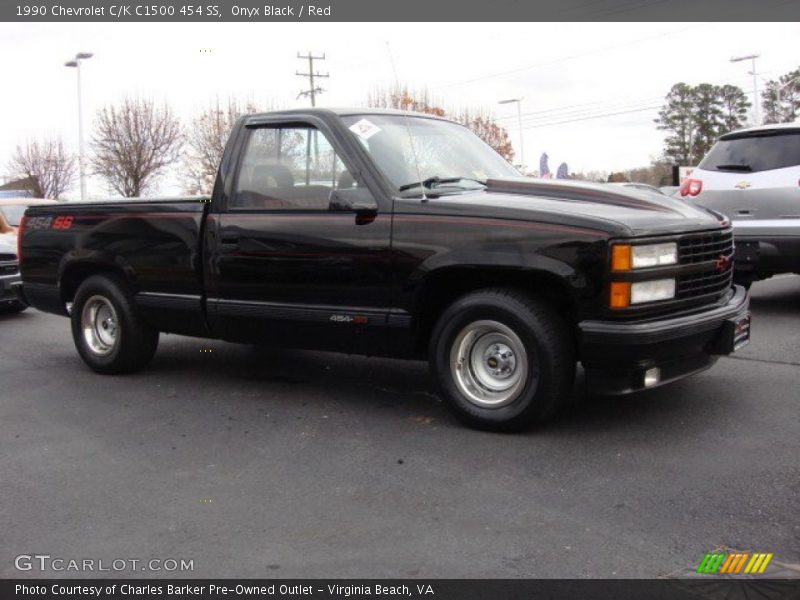 Onyx Black / Red 1990 Chevrolet C/K C1500 454 SS
