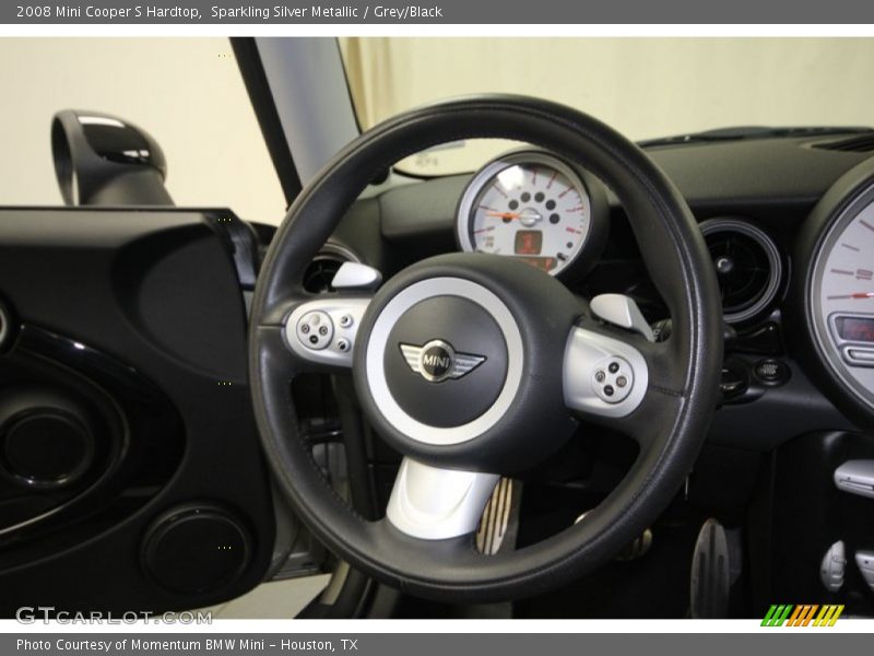 Sparkling Silver Metallic / Grey/Black 2008 Mini Cooper S Hardtop