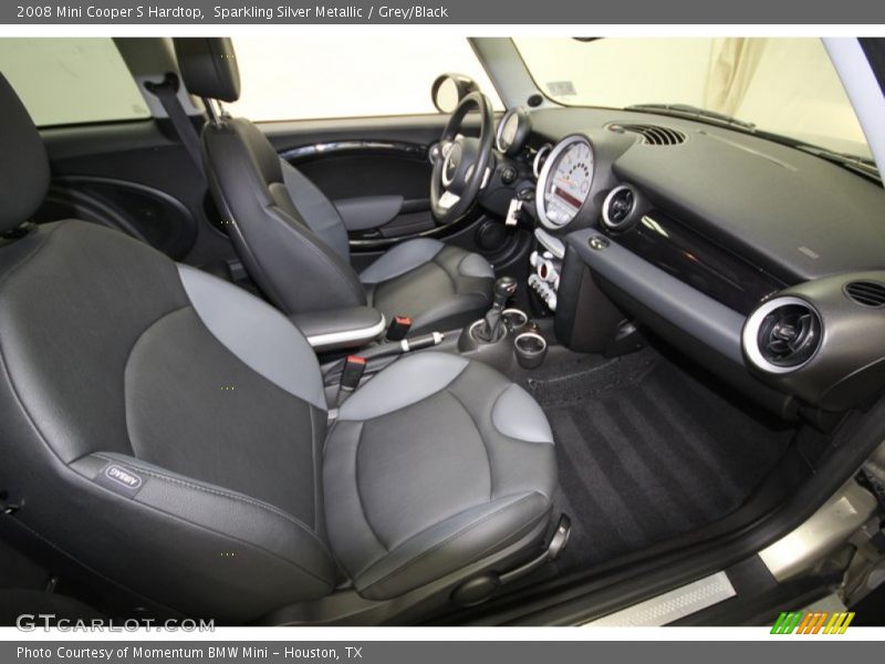 Sparkling Silver Metallic / Grey/Black 2008 Mini Cooper S Hardtop