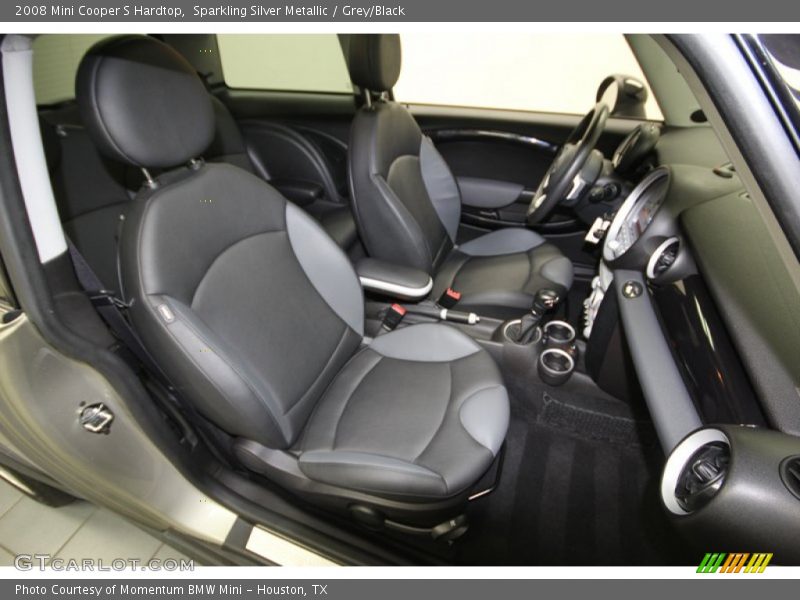 Sparkling Silver Metallic / Grey/Black 2008 Mini Cooper S Hardtop