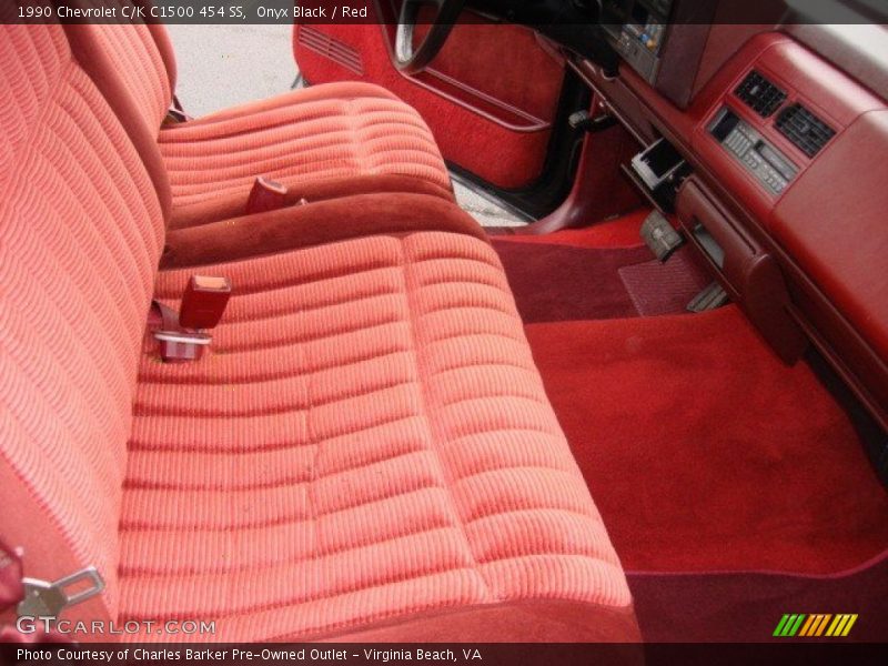  1990 C/K C1500 454 SS Red Interior