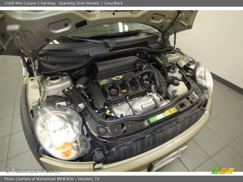 Sparkling Silver Metallic / Grey/Black 2008 Mini Cooper S Hardtop