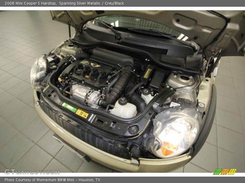 Sparkling Silver Metallic / Grey/Black 2008 Mini Cooper S Hardtop
