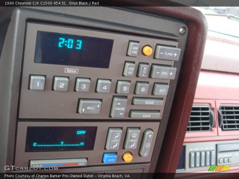 Controls of 1990 C/K C1500 454 SS