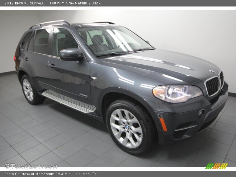 Platinum Gray Metallic / Black 2012 BMW X5 xDrive35i