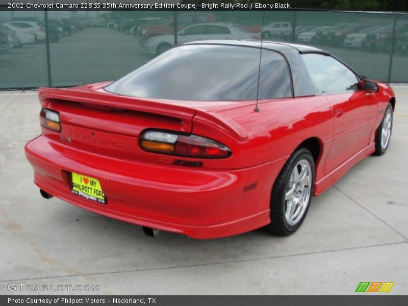 Bright Rally Red / Ebony Black 2002 Chevrolet Camaro Z28 SS 35th Anniversary Edition Coupe