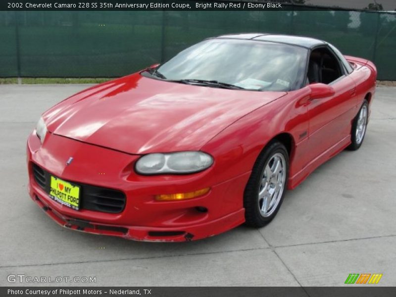 Bright Rally Red / Ebony Black 2002 Chevrolet Camaro Z28 SS 35th Anniversary Edition Coupe