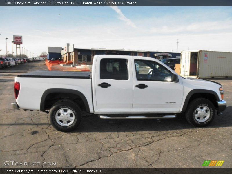 Summit White / Very Dark Pewter 2004 Chevrolet Colorado LS Crew Cab 4x4