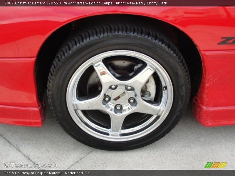 Bright Rally Red / Ebony Black 2002 Chevrolet Camaro Z28 SS 35th Anniversary Edition Coupe