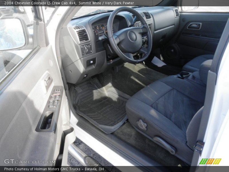 Summit White / Very Dark Pewter 2004 Chevrolet Colorado LS Crew Cab 4x4