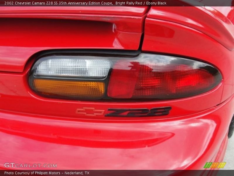 Bright Rally Red / Ebony Black 2002 Chevrolet Camaro Z28 SS 35th Anniversary Edition Coupe