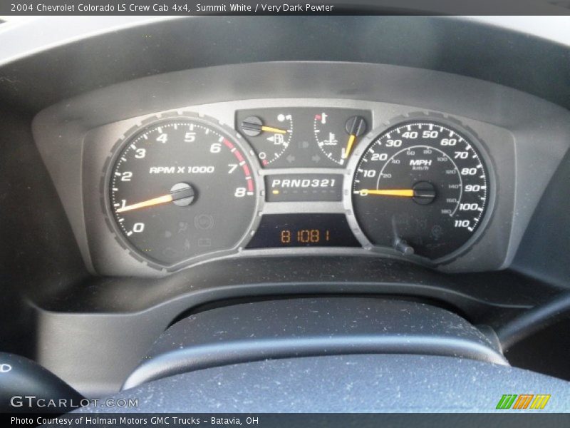 Summit White / Very Dark Pewter 2004 Chevrolet Colorado LS Crew Cab 4x4
