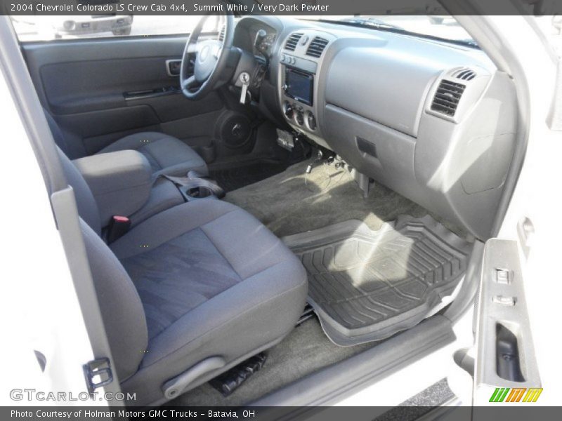 Summit White / Very Dark Pewter 2004 Chevrolet Colorado LS Crew Cab 4x4