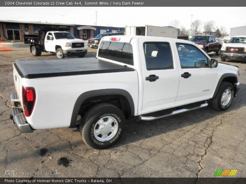 Summit White / Very Dark Pewter 2004 Chevrolet Colorado LS Crew Cab 4x4