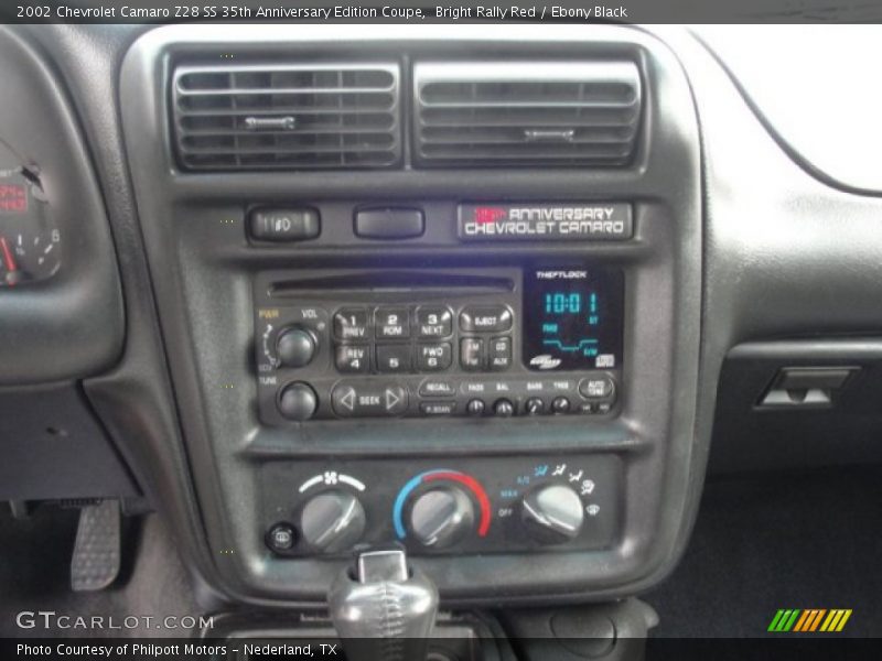 Controls of 2002 Camaro Z28 SS 35th Anniversary Edition Coupe
