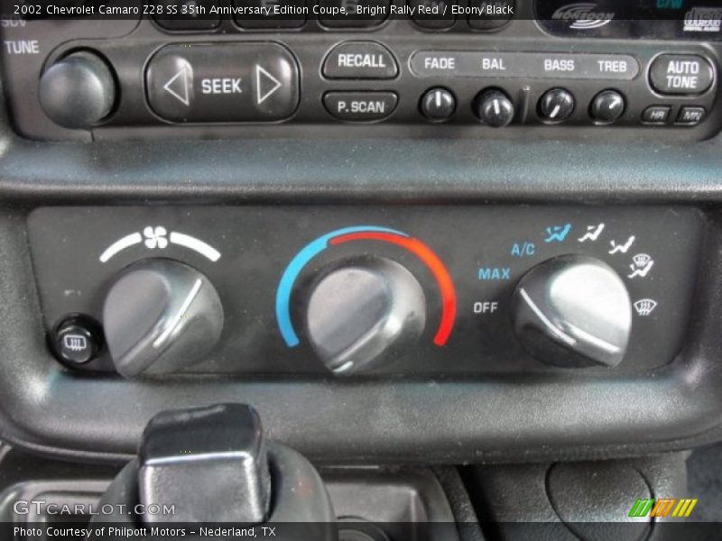 Controls of 2002 Camaro Z28 SS 35th Anniversary Edition Coupe
