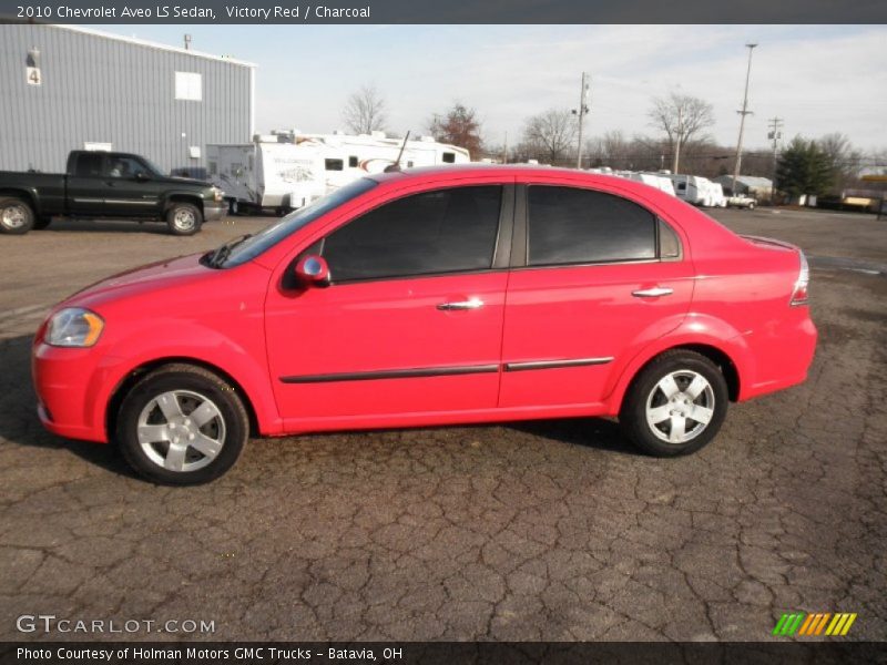 Victory Red / Charcoal 2010 Chevrolet Aveo LS Sedan