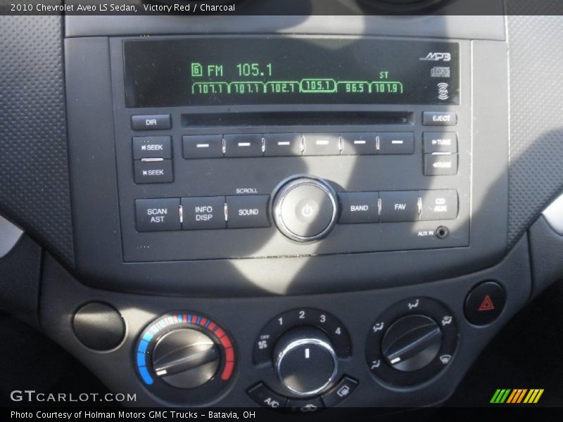 Victory Red / Charcoal 2010 Chevrolet Aveo LS Sedan
