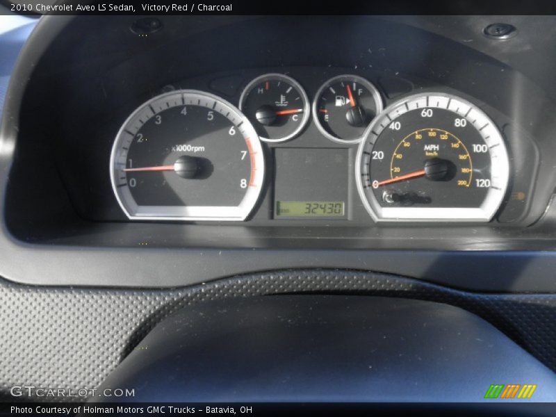 Victory Red / Charcoal 2010 Chevrolet Aveo LS Sedan