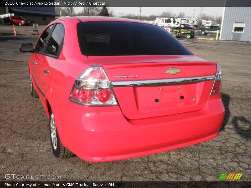 Victory Red / Charcoal 2010 Chevrolet Aveo LS Sedan