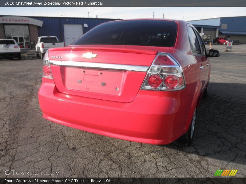 Victory Red / Charcoal 2010 Chevrolet Aveo LS Sedan