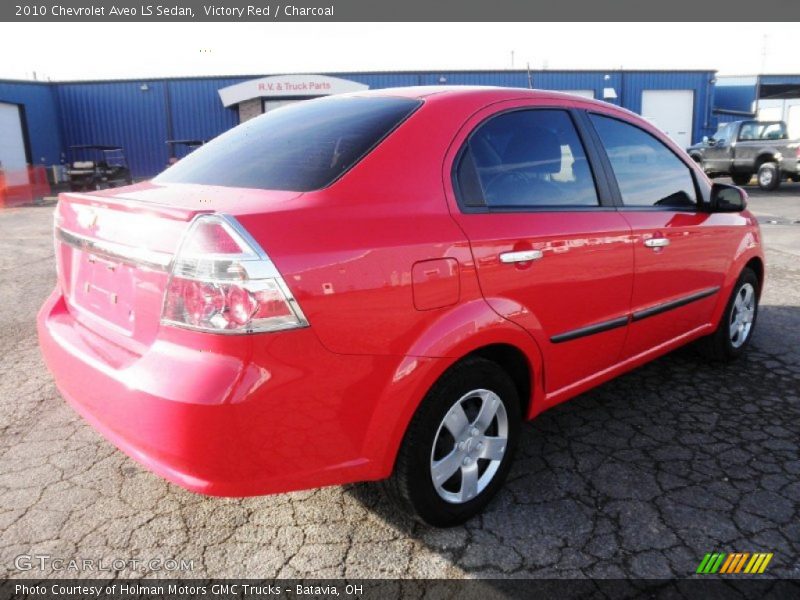 Victory Red / Charcoal 2010 Chevrolet Aveo LS Sedan