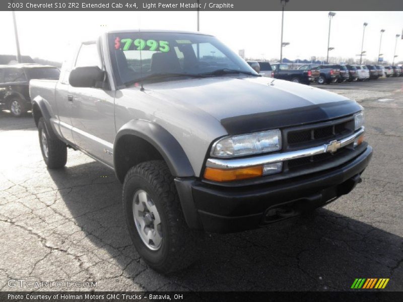 Light Pewter Metallic / Graphite 2003 Chevrolet S10 ZR2 Extended Cab 4x4