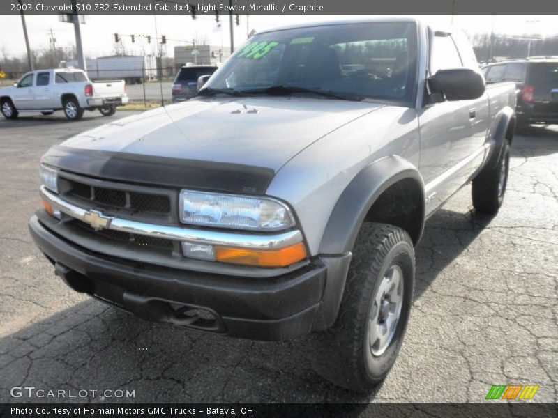 Light Pewter Metallic / Graphite 2003 Chevrolet S10 ZR2 Extended Cab 4x4